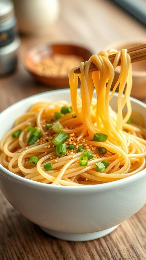 Cold Sesame Noodles 4 three minutes to perfection