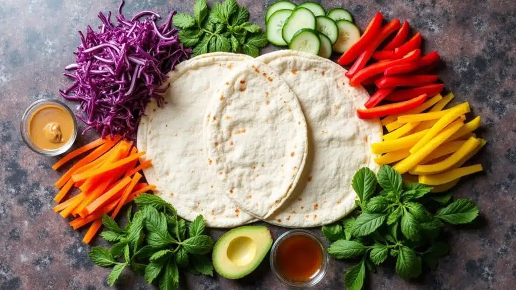 No-Cook Wraps | 4 Easy Meal-Prep Lunches 8 vibrant vegetable wrap recipe
