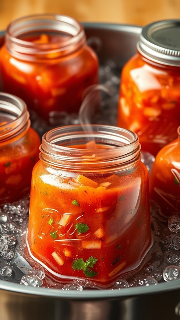 Best Canning Salsa 6 water bath processing jars